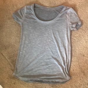 This is a gray light wight t-shirt.